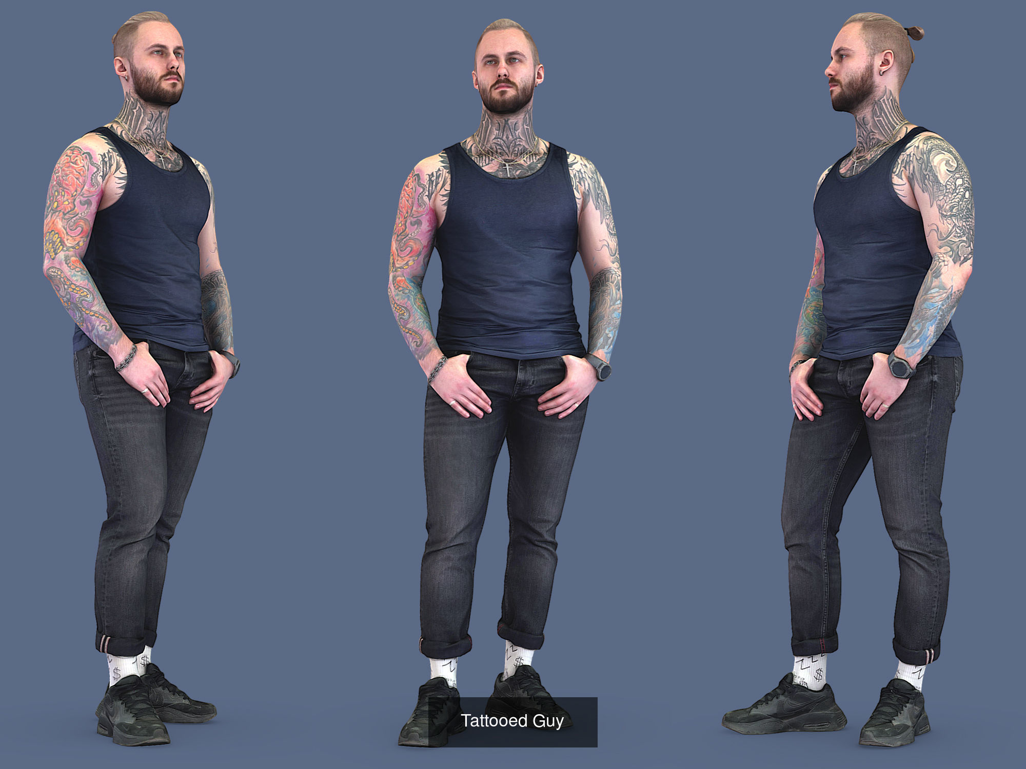 Photorealistic Characters Complete Pack 01 3D Model Collection_10