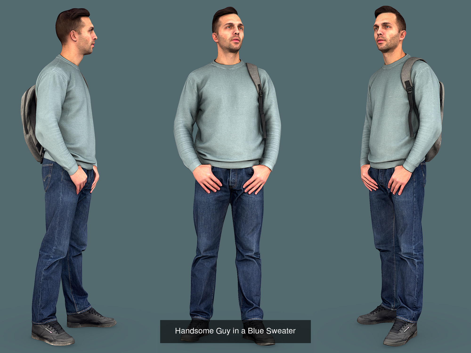 Photorealistic Characters Complete Pack 01 3D Model Collection_24