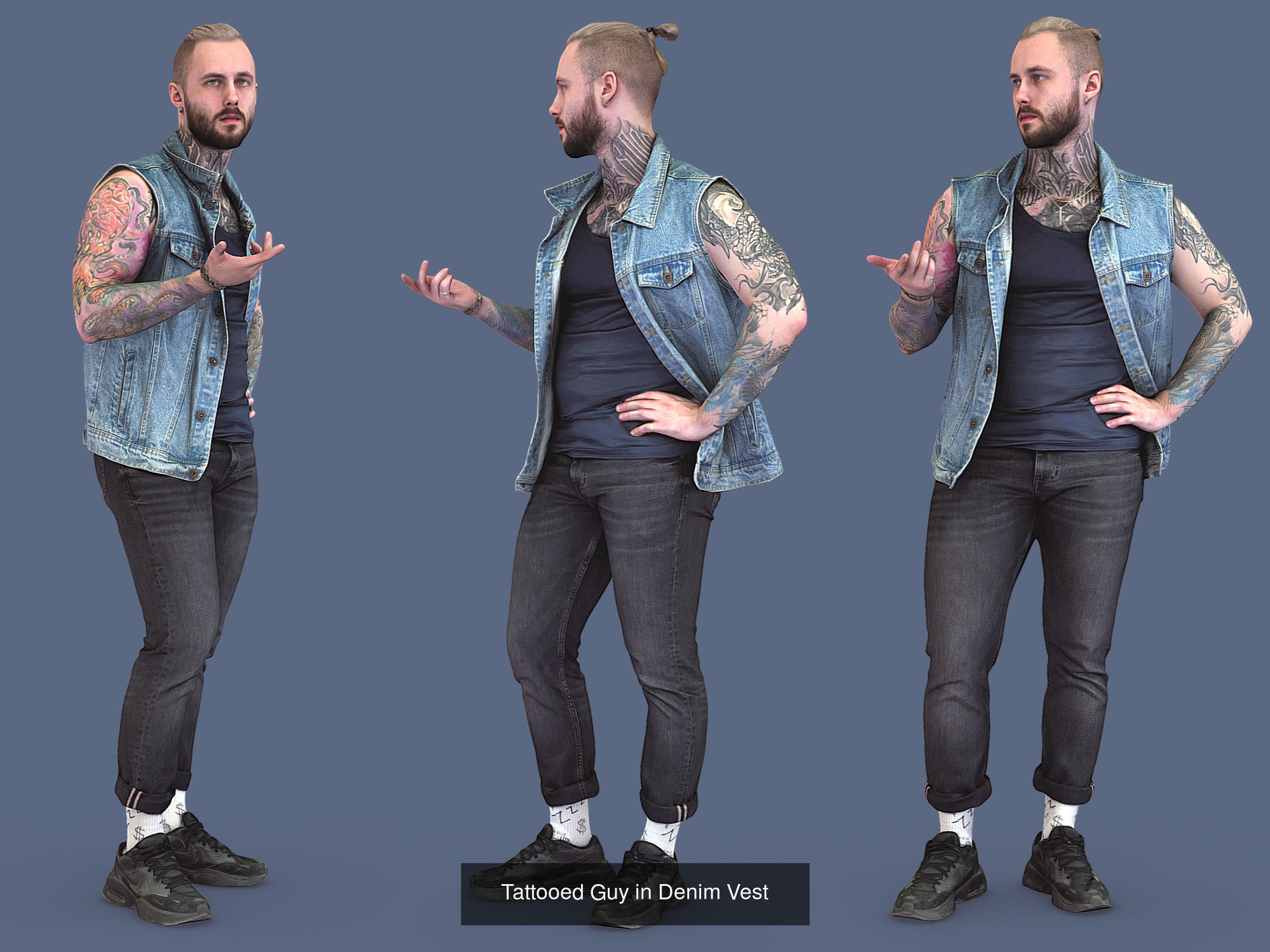 Photorealistic Characters Complete Pack 01 3D Model Collection_11