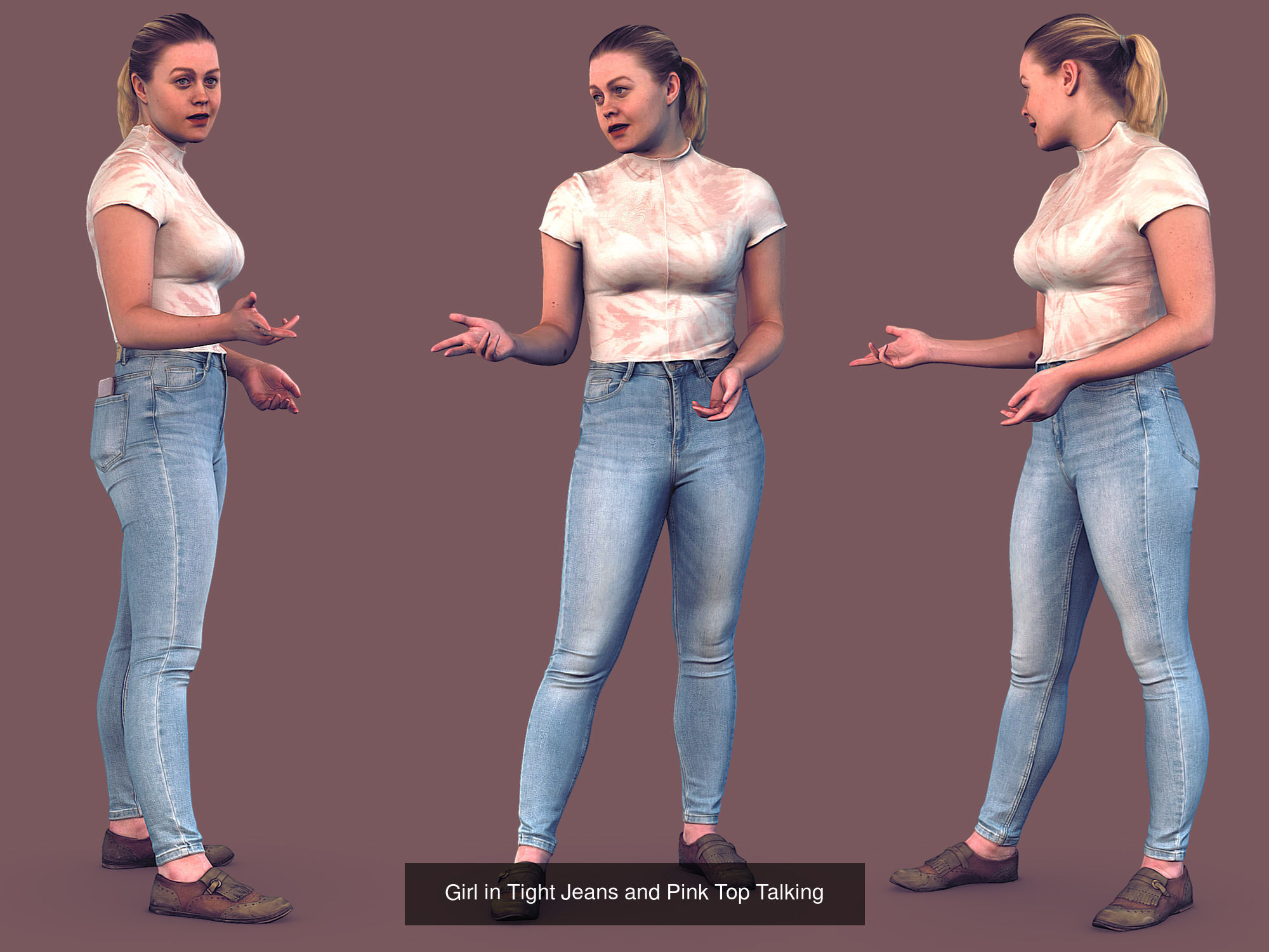 Photorealistic Characters Complete Pack 01 3D Model Collection_36