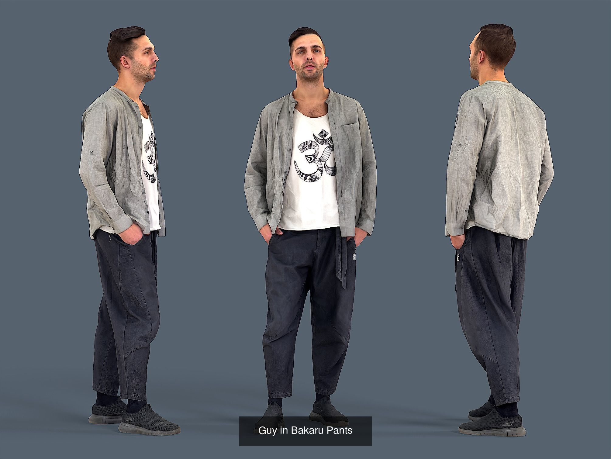 Photorealistic Characters Complete Pack 01 3D Model Collection_50