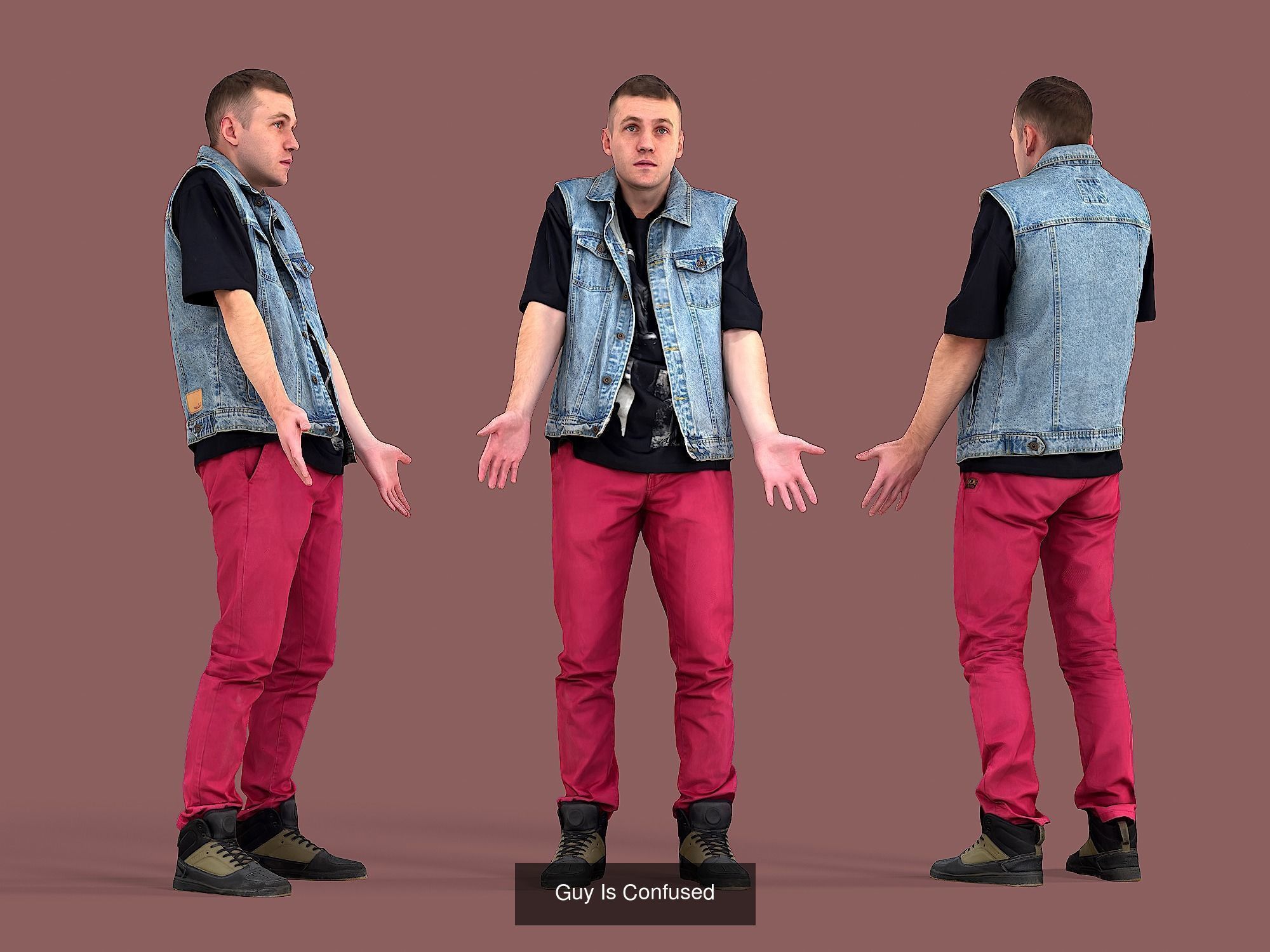 Photorealistic Characters Complete Pack 01 3D Model Collection_53