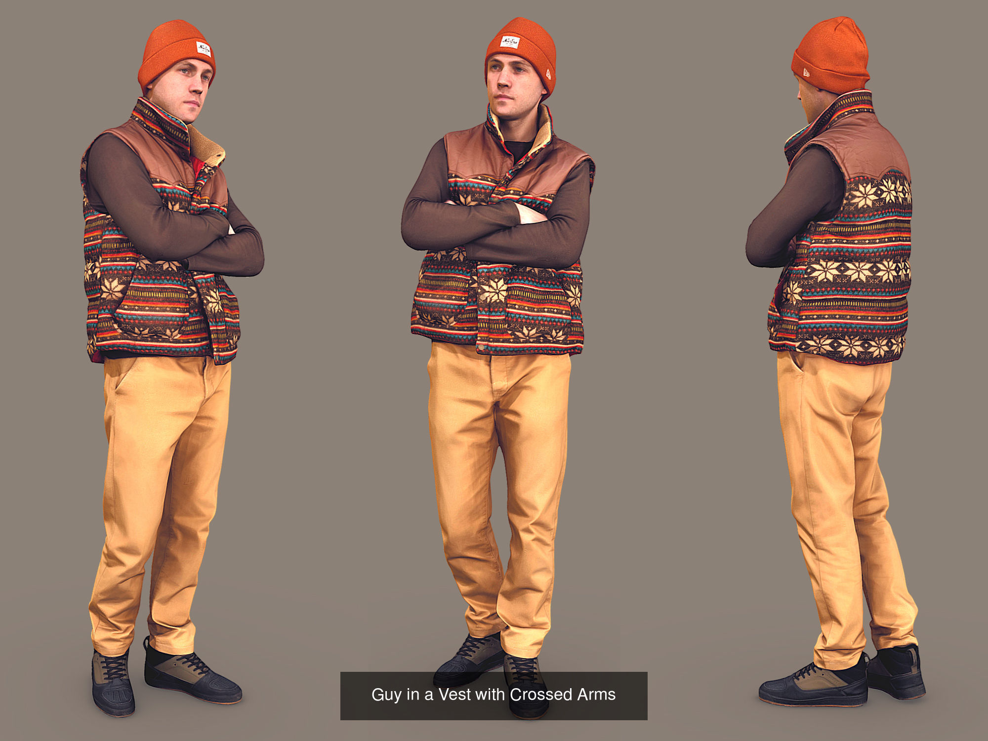 Photorealistic Characters Complete Pack 01 3D Model Collection_25