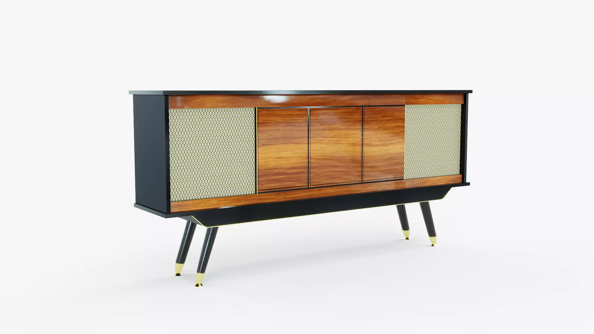 Vintage Console Low-poly 3D model