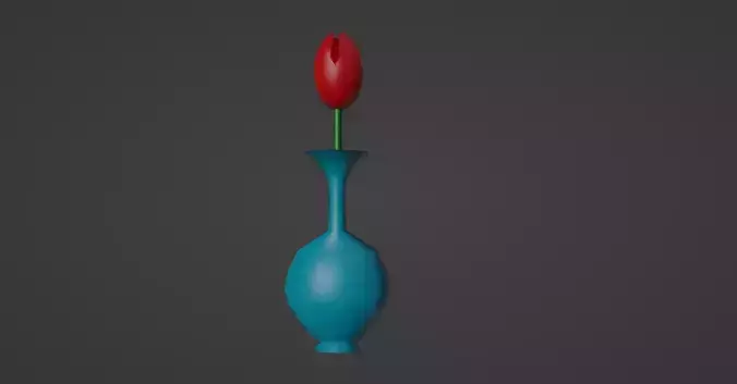 Rose in a vase