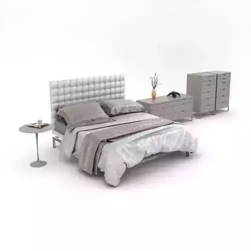Chic Bedroom Furniture 3D model