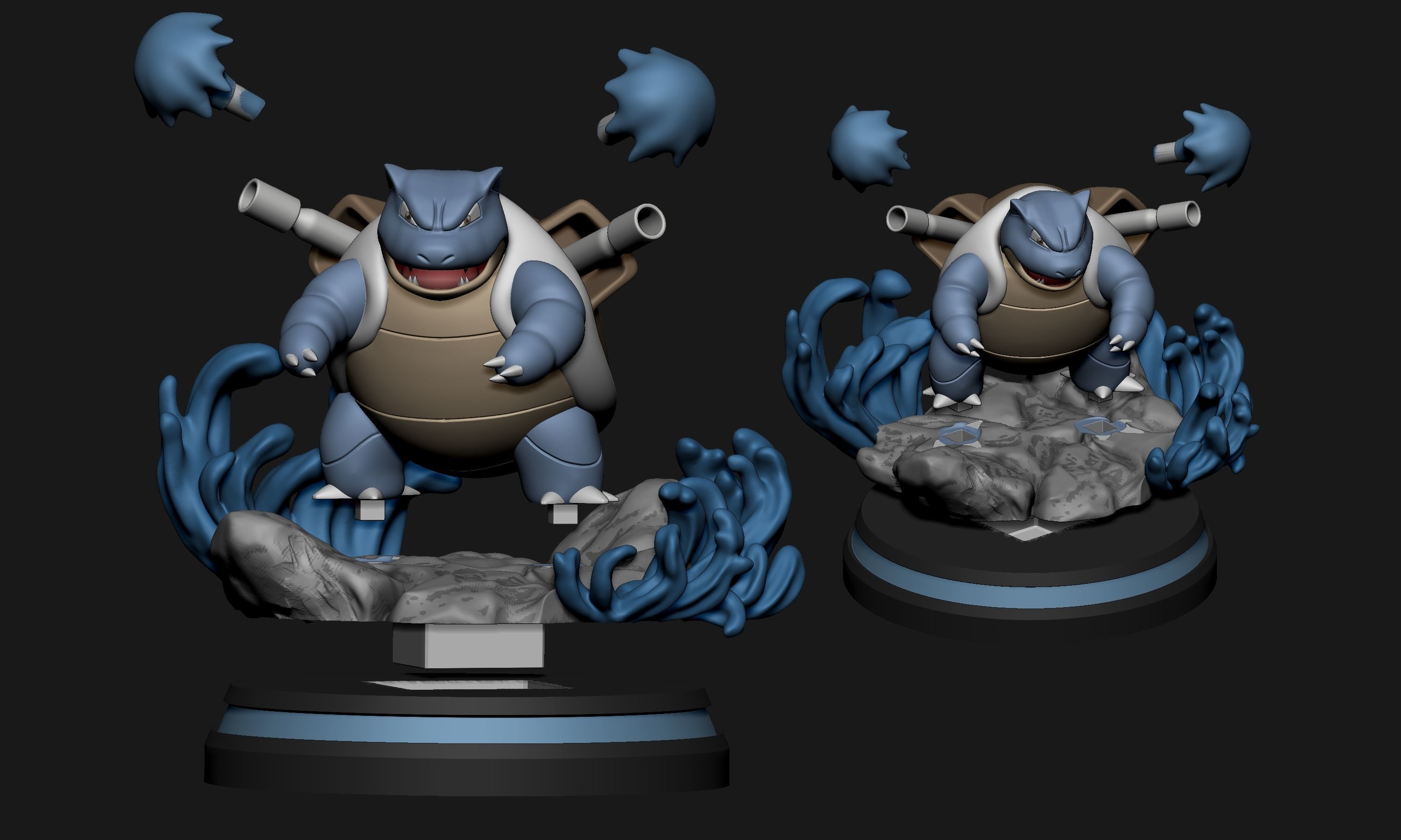 Pokemon - Blastoise Figure 3D print model_5