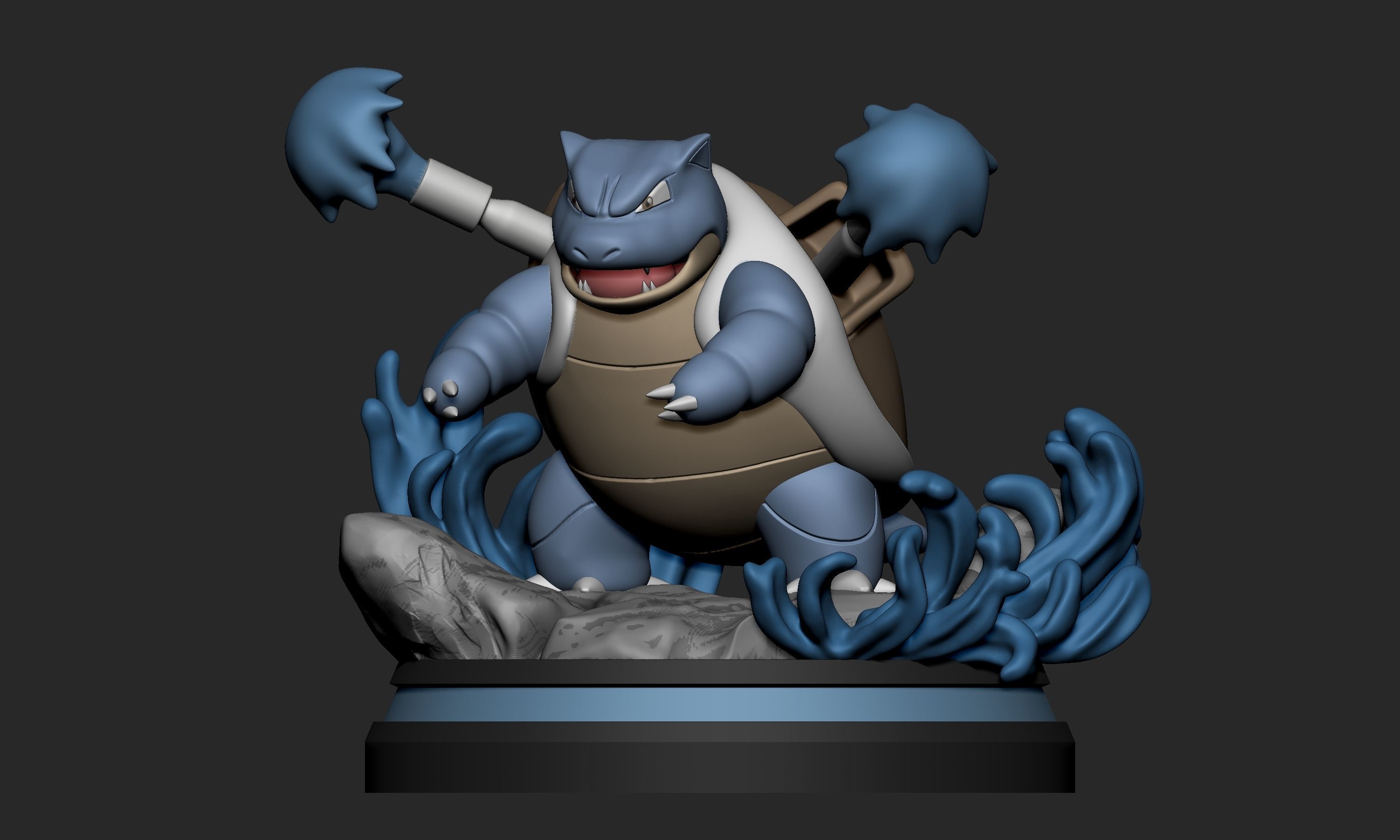 Pokemon - Blastoise Figure 3D print model_1
