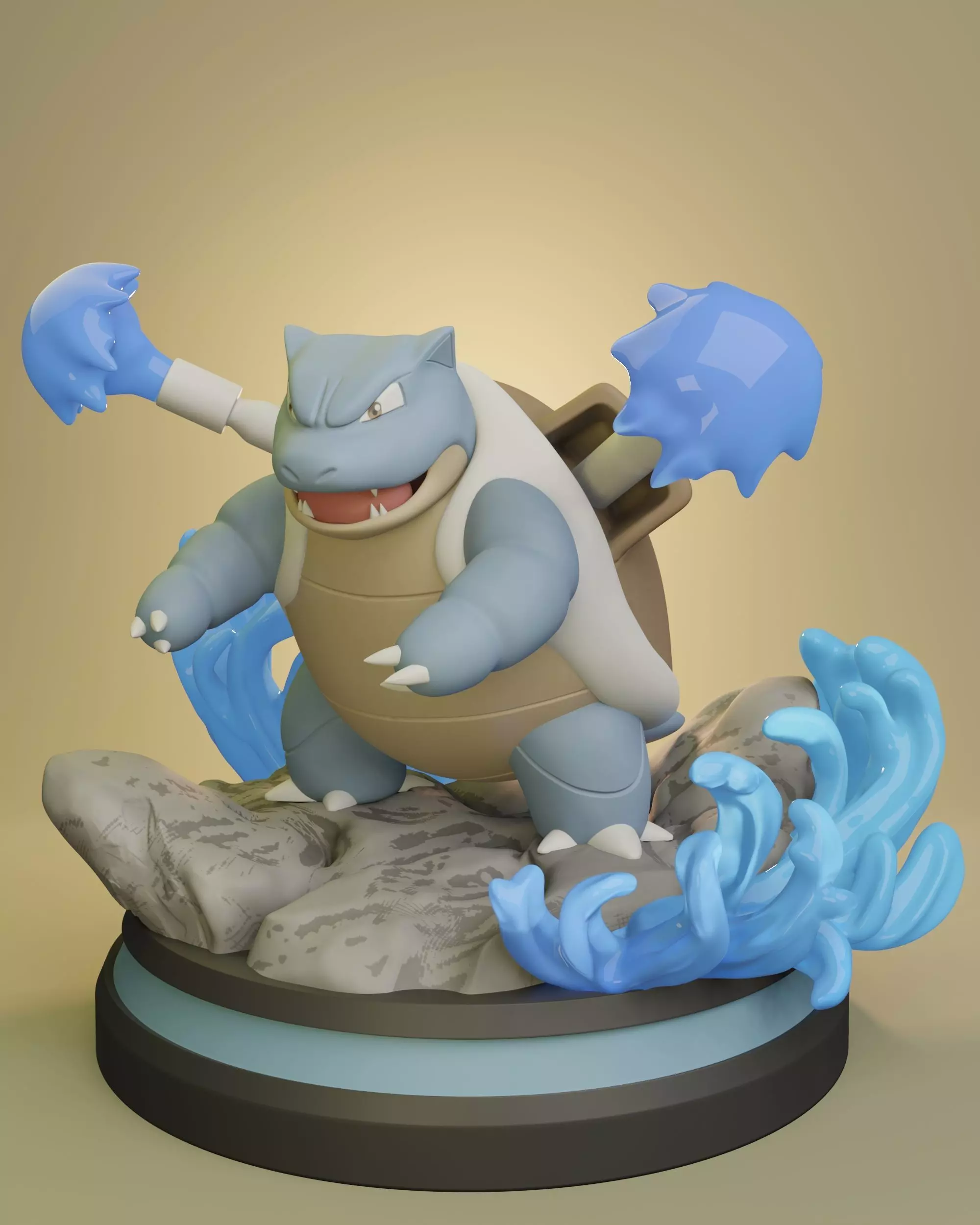 Pokemon - Blastoise Figure 3D print model_0