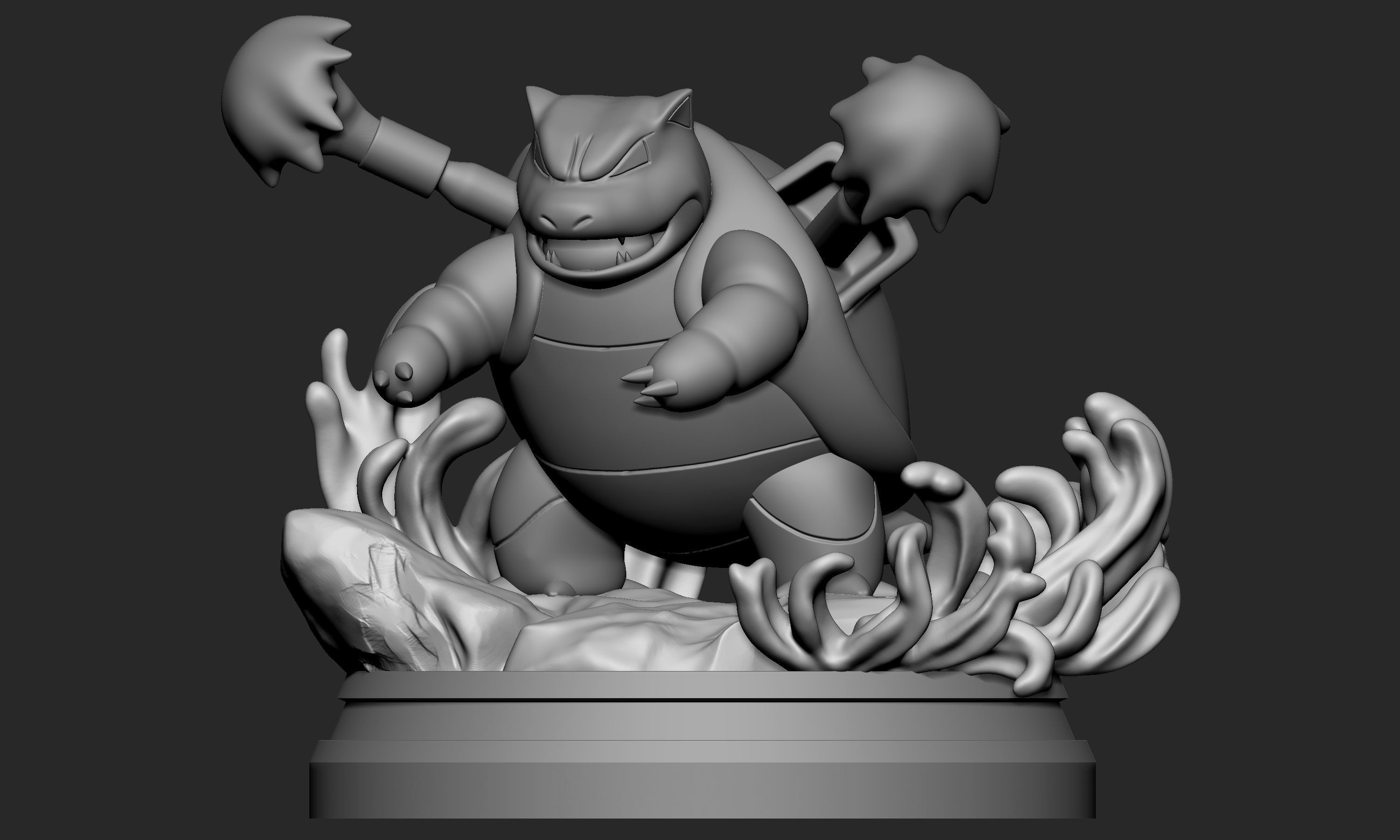Pokemon - Blastoise Figure 3D print model_2