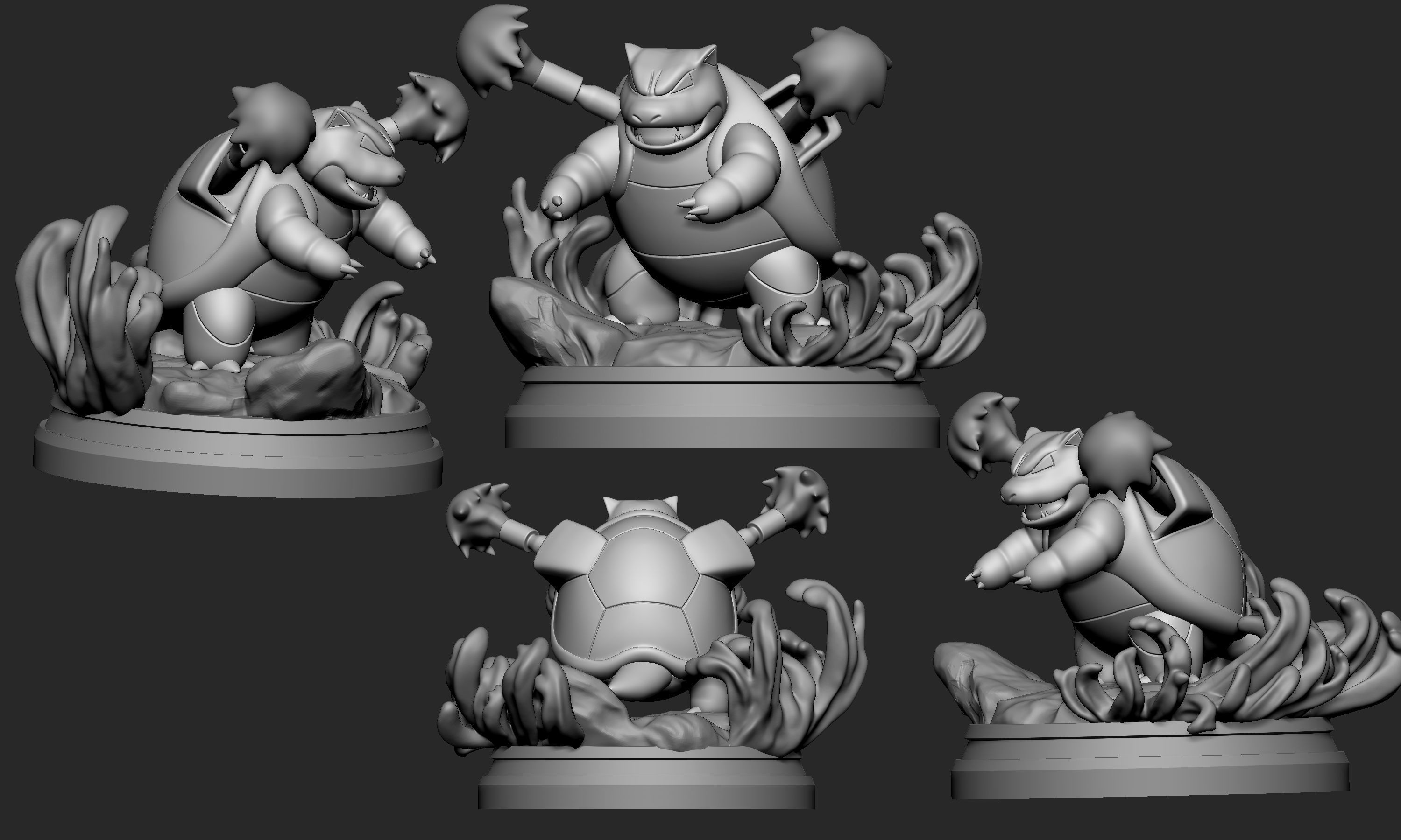 Pokemon - Blastoise Figure 3D print model_4
