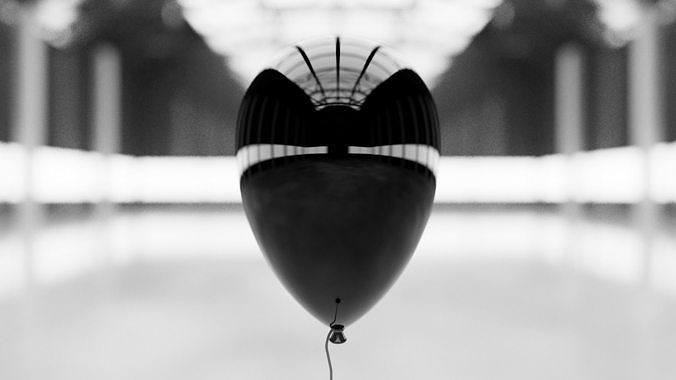 Sphere baloon Low-poly 3D model