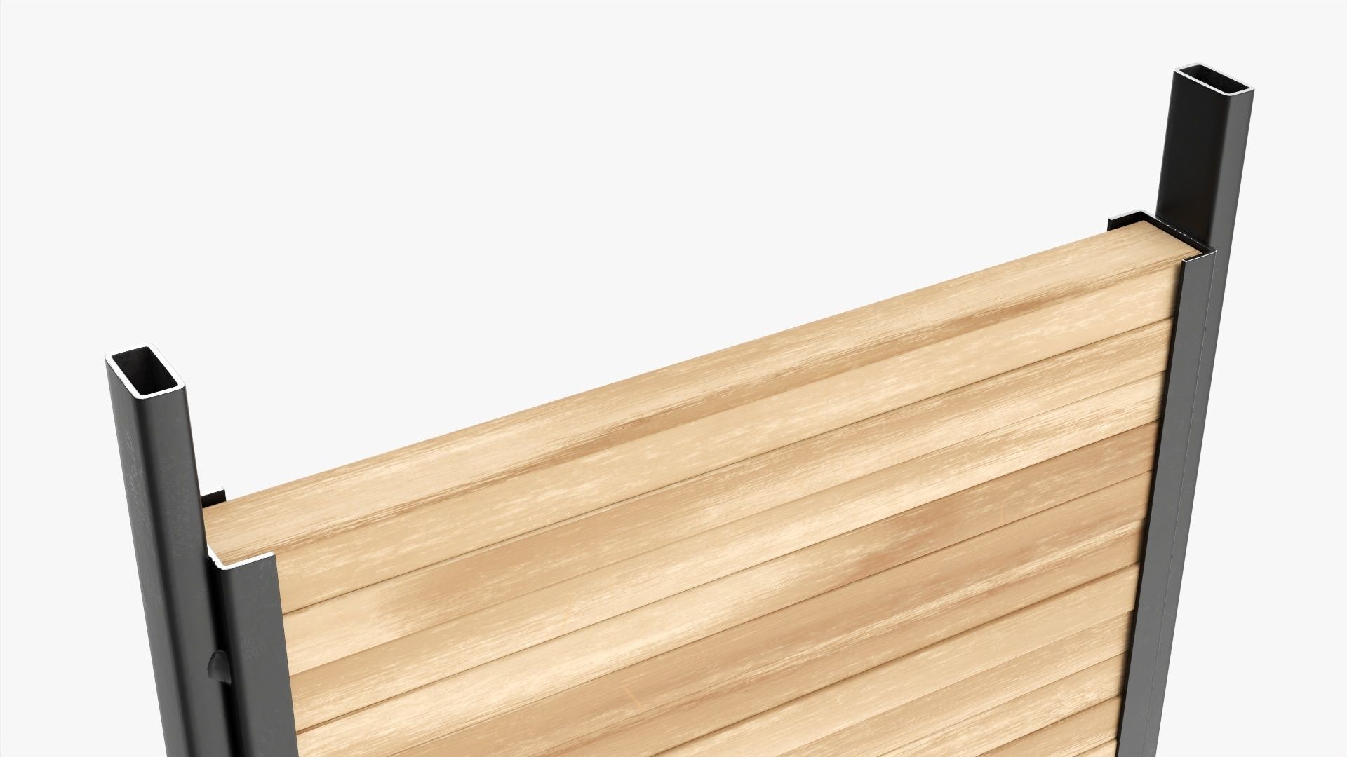 Throwing weapons target wooden stand 3D model_5