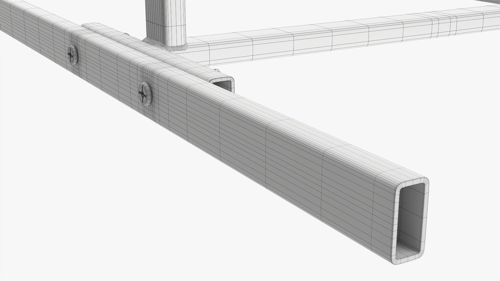 Throwing weapons target wooden stand 3D model_8