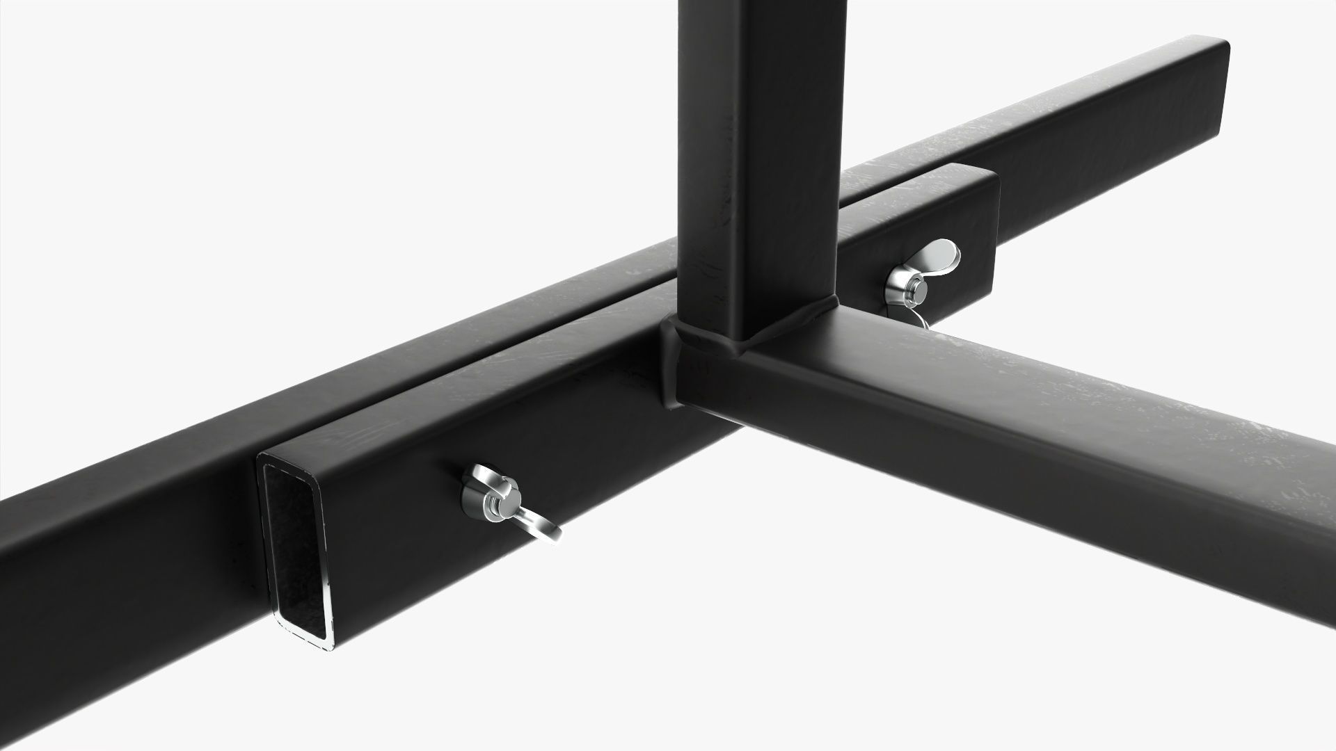 Throwing weapons target wooden stand 3D model_2