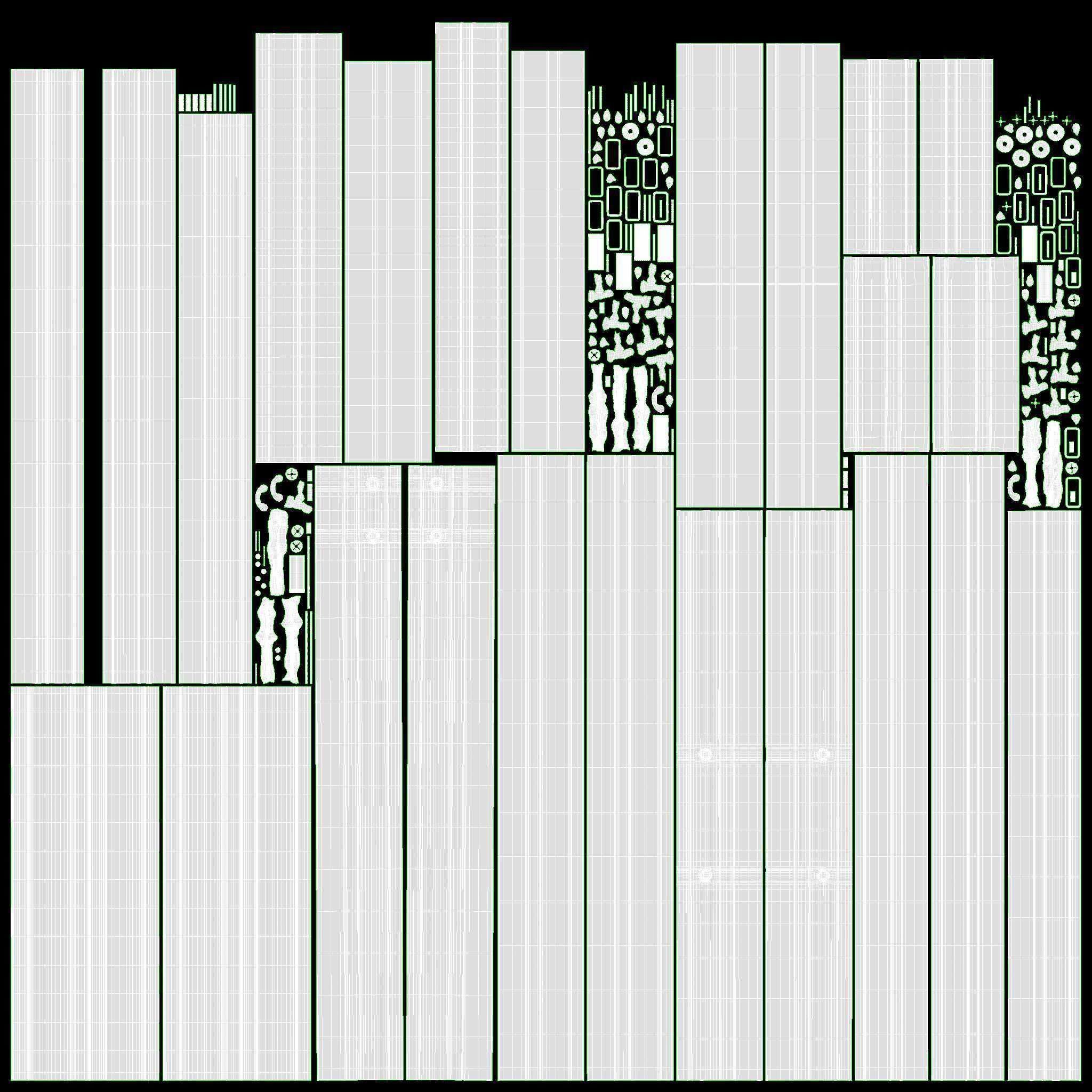 Throwing weapons target wooden stand 3D model_12
