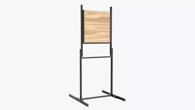 Throwing weapons target wooden stand