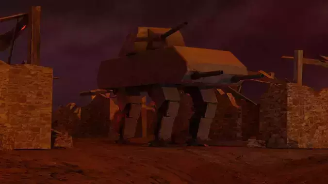 Robot Tank Mouse 3D model