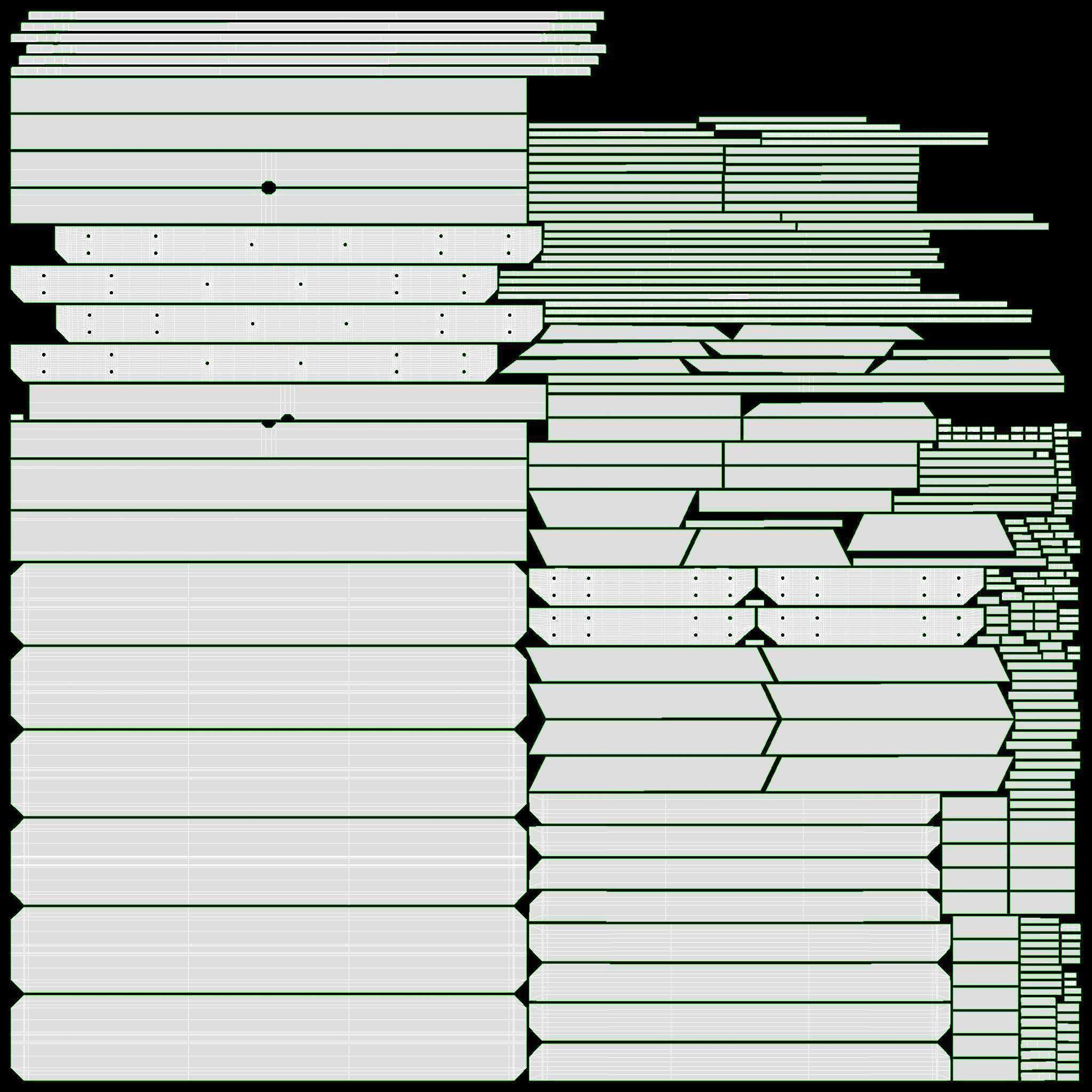 Wood Picnic Table dark 3D model_11
