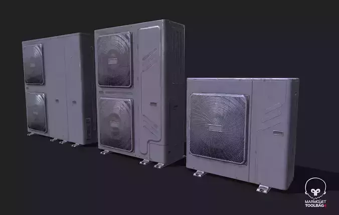 Air Condition Outdoor Units - Weathered  Pbr Textured