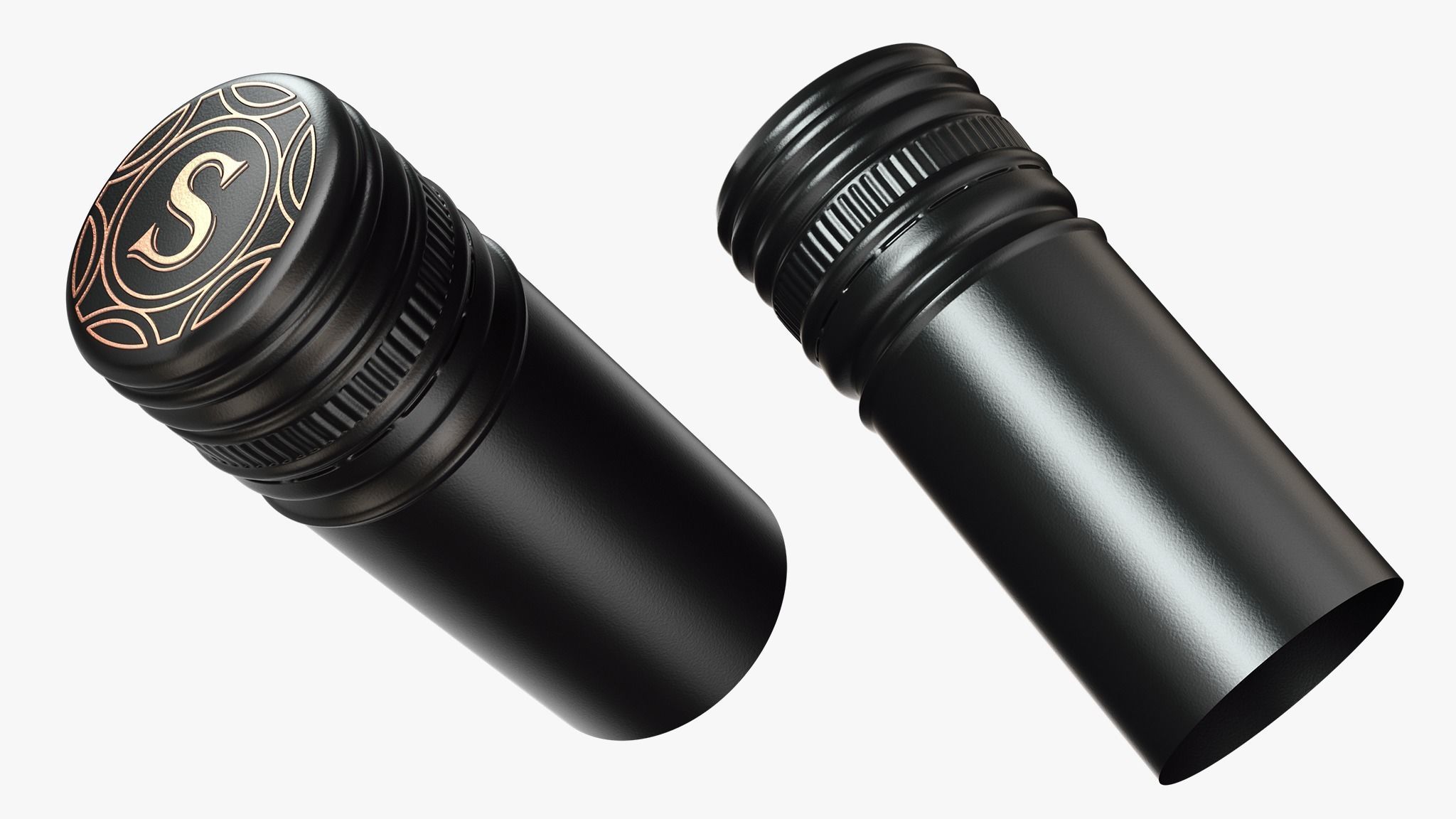 Wine Bottle Screw Cap 3D model_4