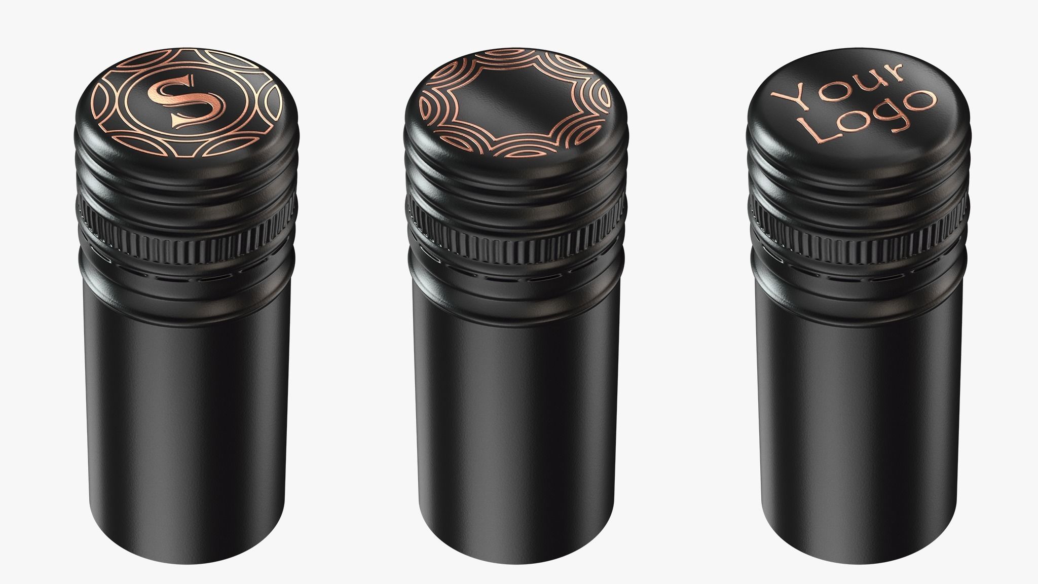 Wine Bottle Screw Cap 3D model_2