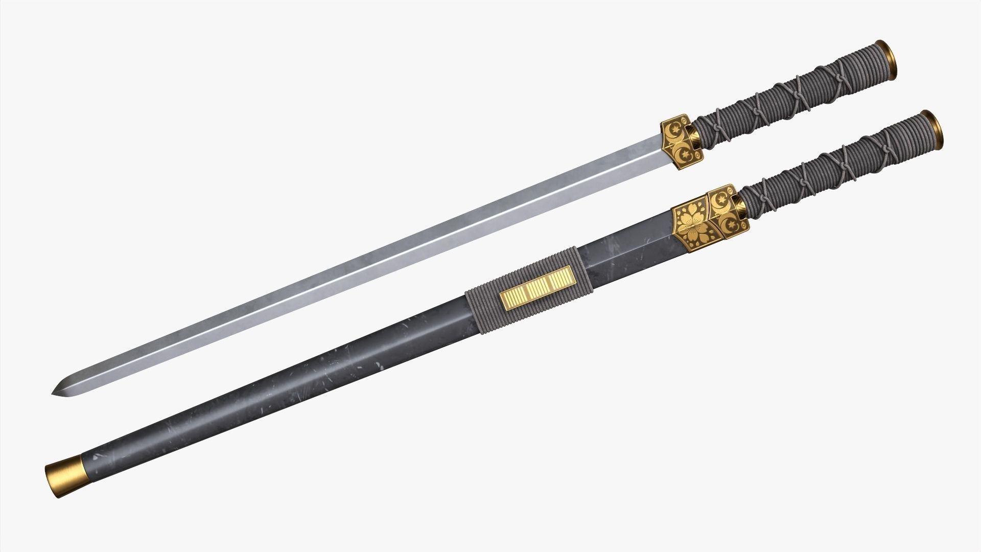 Xiaxue Han sword 3D model_1