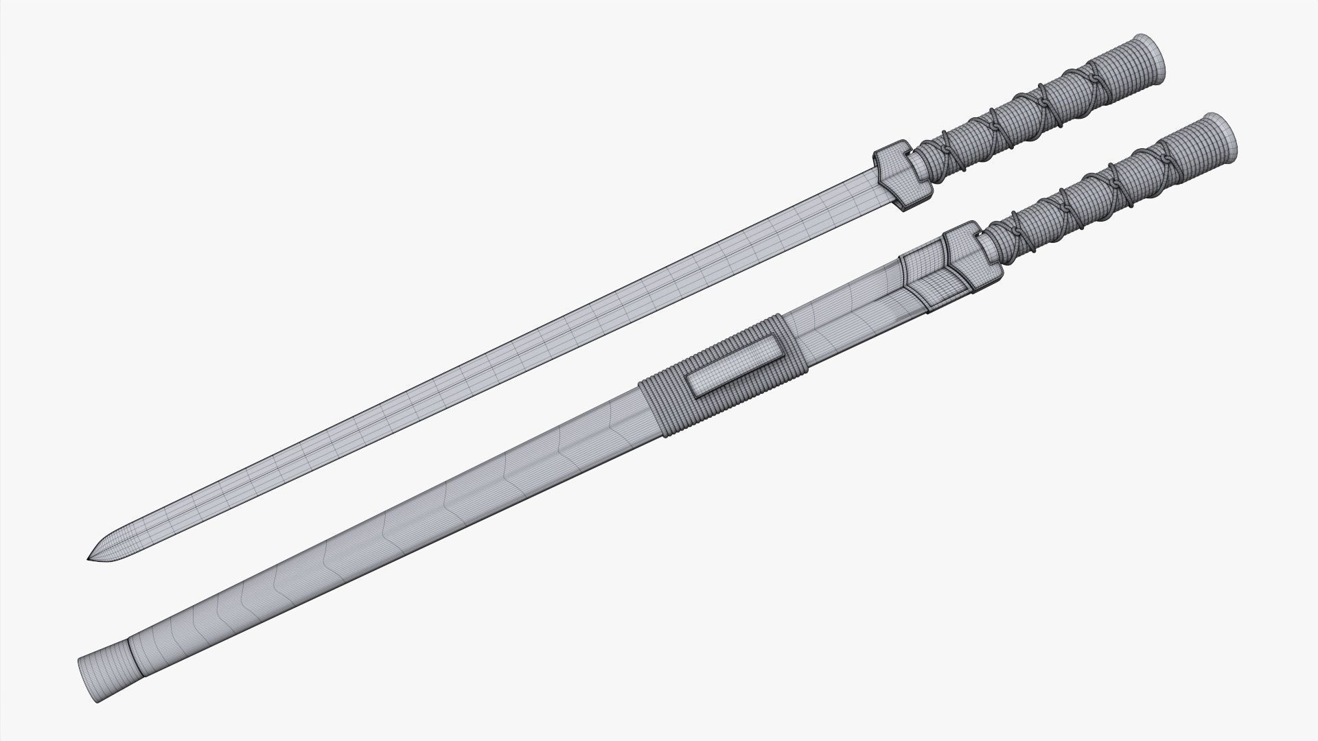 Xiaxue Han sword 3D model_7