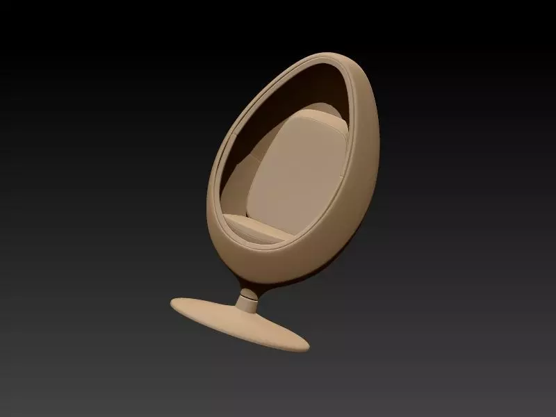 Egg Seat 3D print model_0