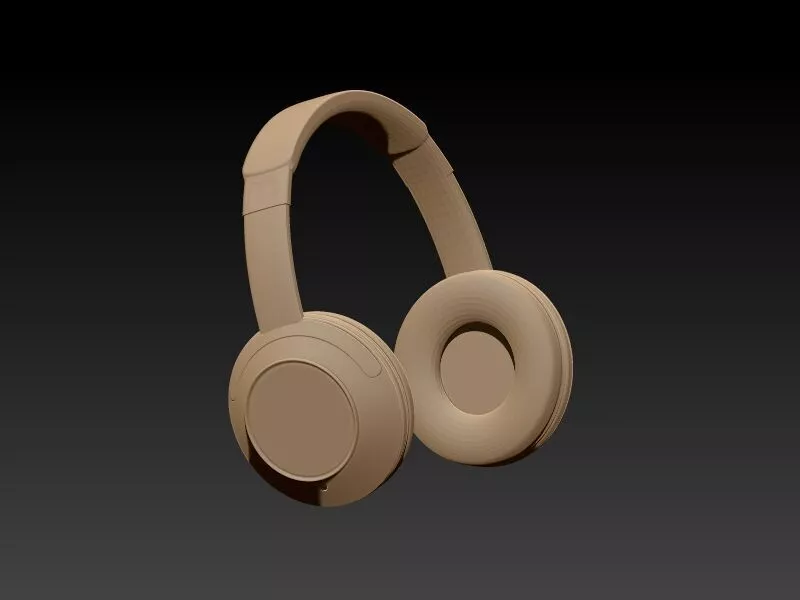 Headphones Stylized 3D print model