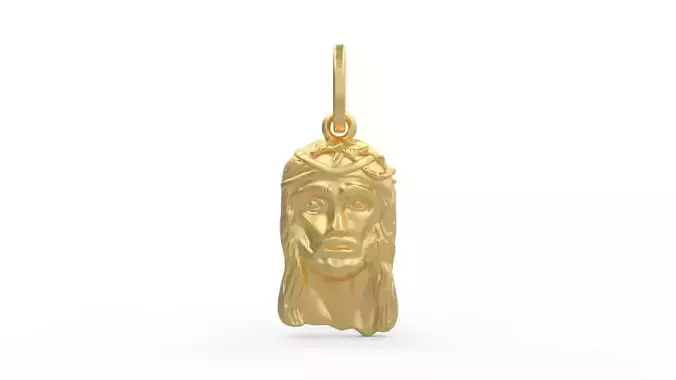 Jesus Pendant Without Diamonds