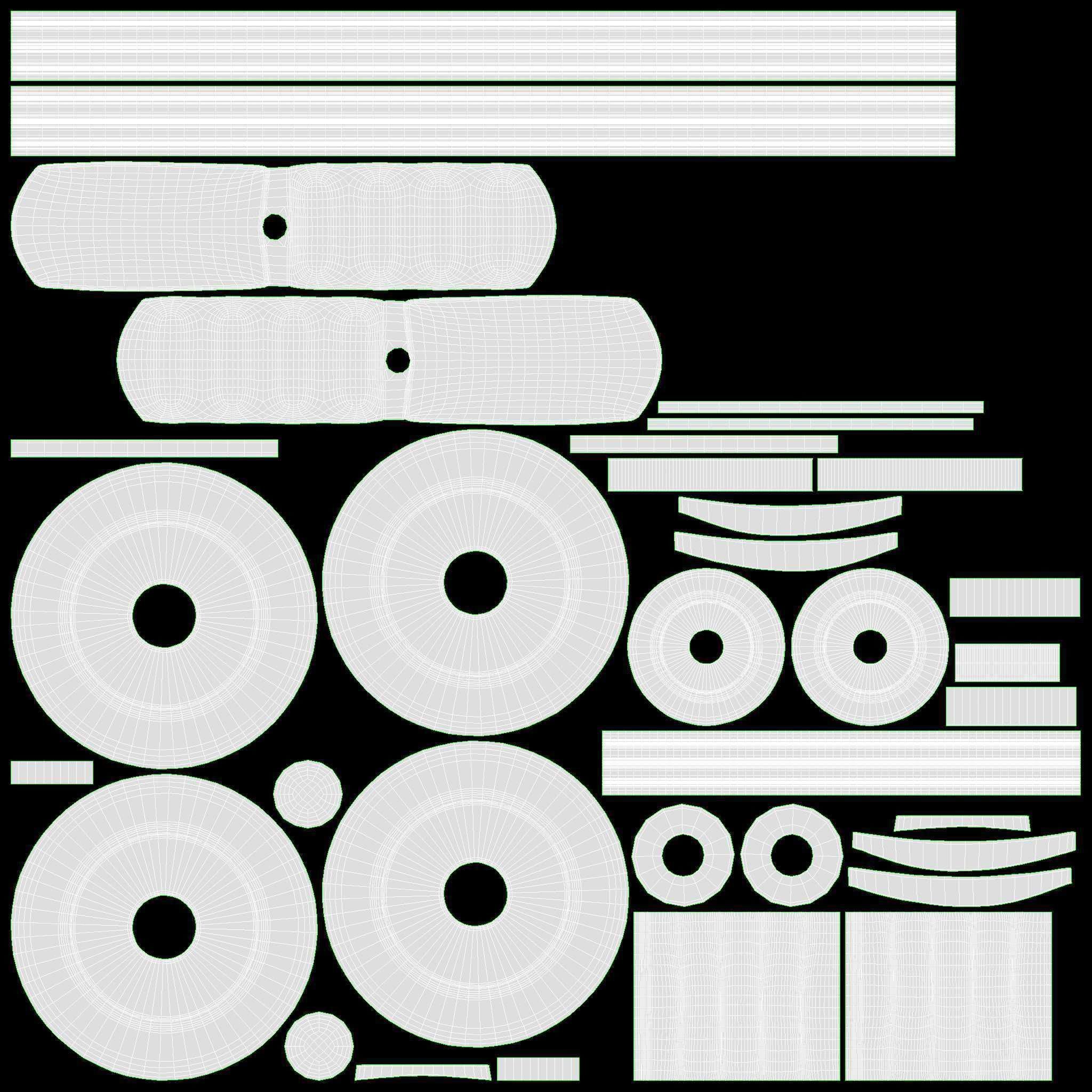 Spring rocking plane 3D model_12