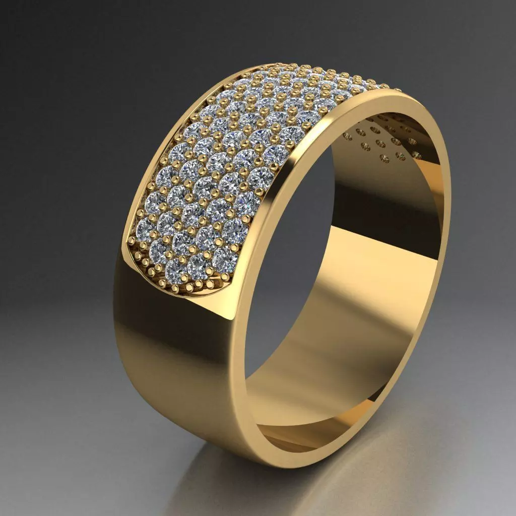 Pave bie diamond 3D print model_0