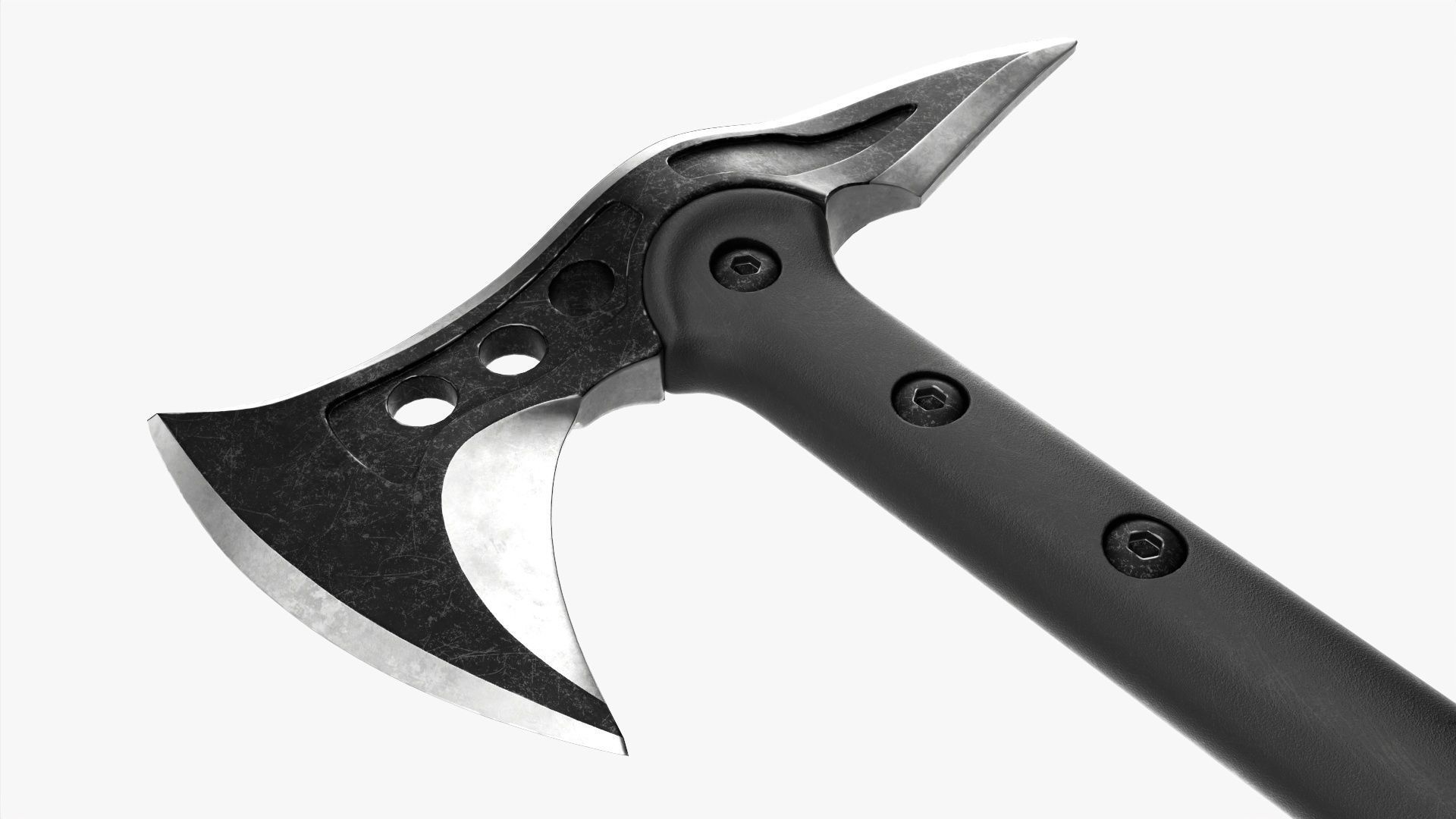 Tomahawk axe tactical 3D model_2