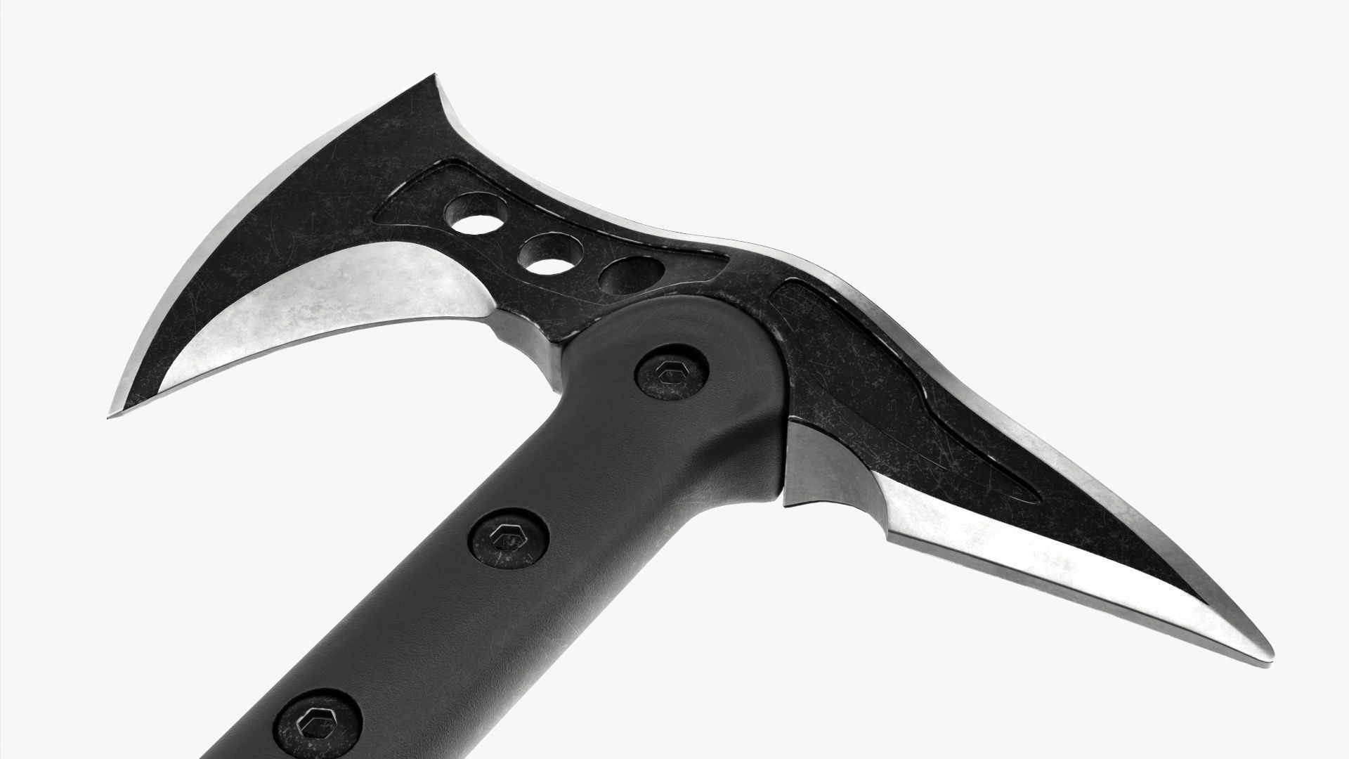 Tomahawk axe tactical 3D model_4