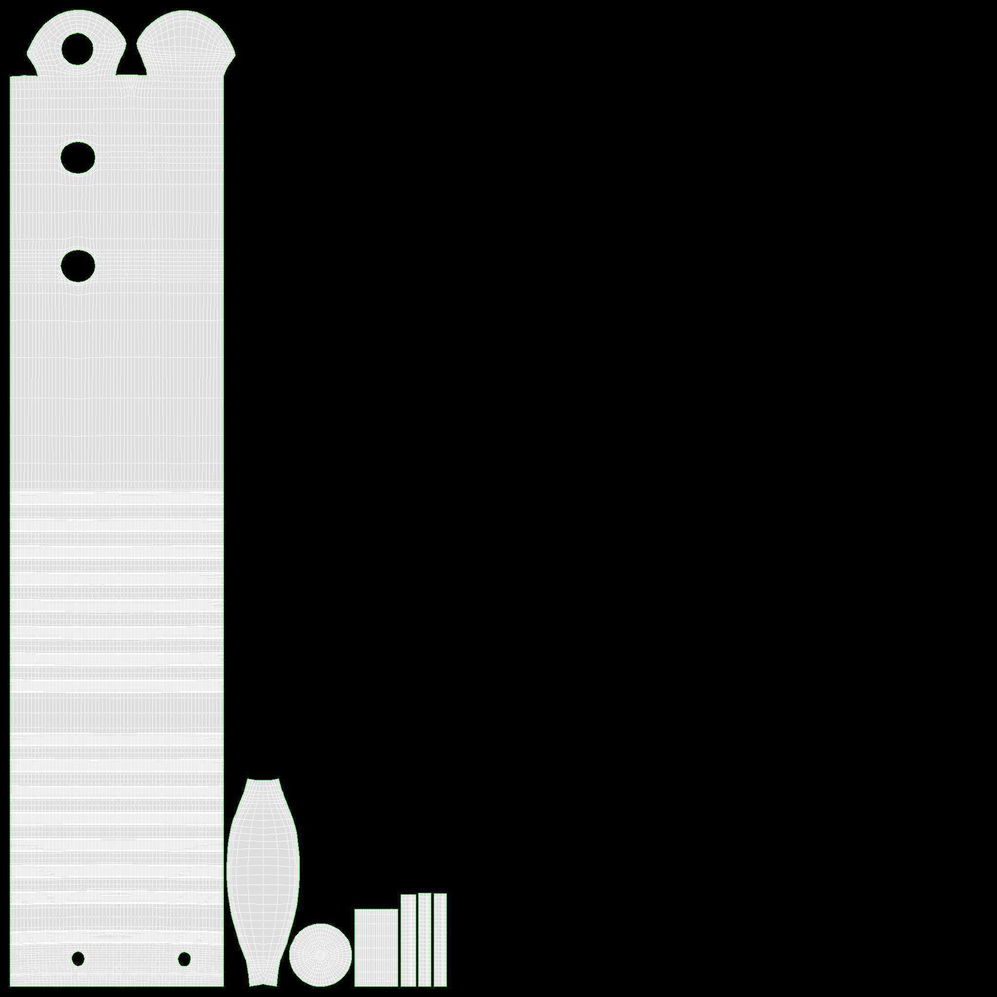 Tomahawk axe tactical 3D model_17