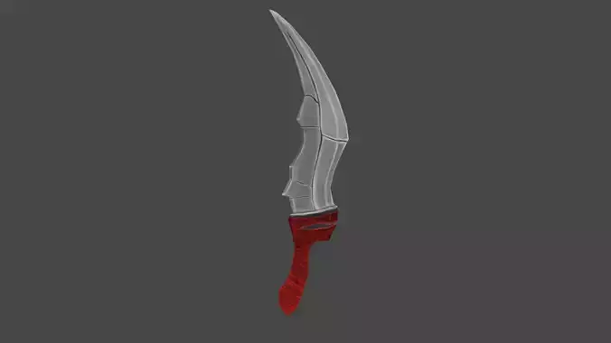 Handpainted Low poly Dagger