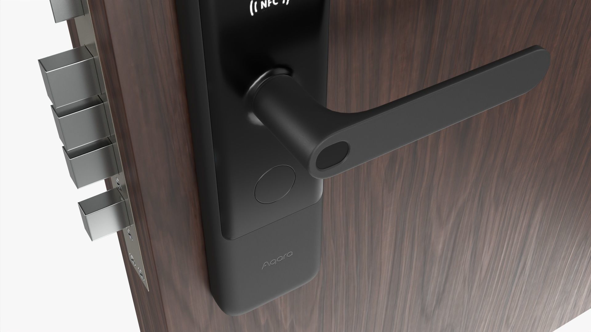 Xiaomi Aqara N200 Smart Door Lock Black 3D model_1