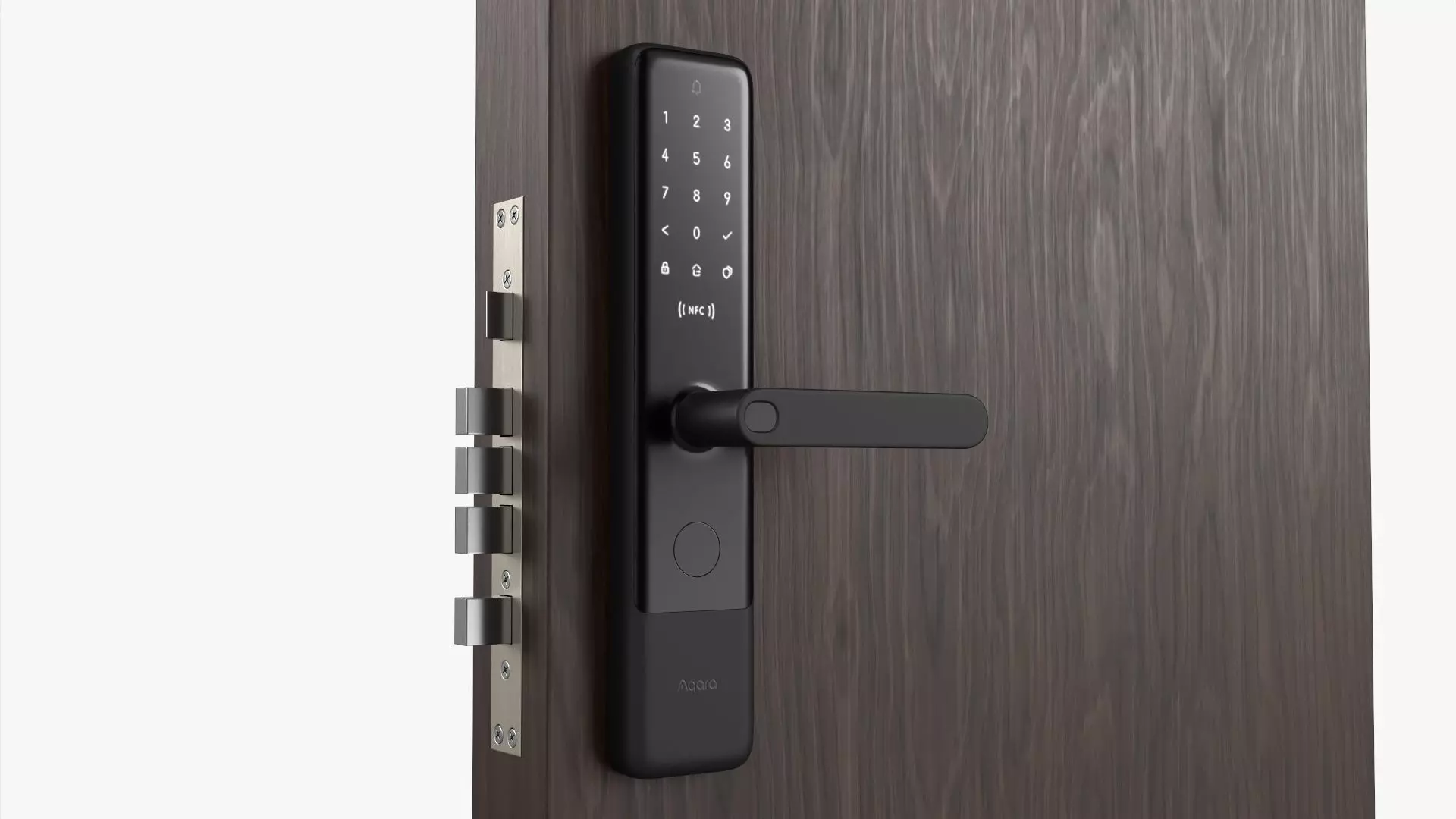 Xiaomi Aqara N200 Smart Door Lock Black 3D model_0