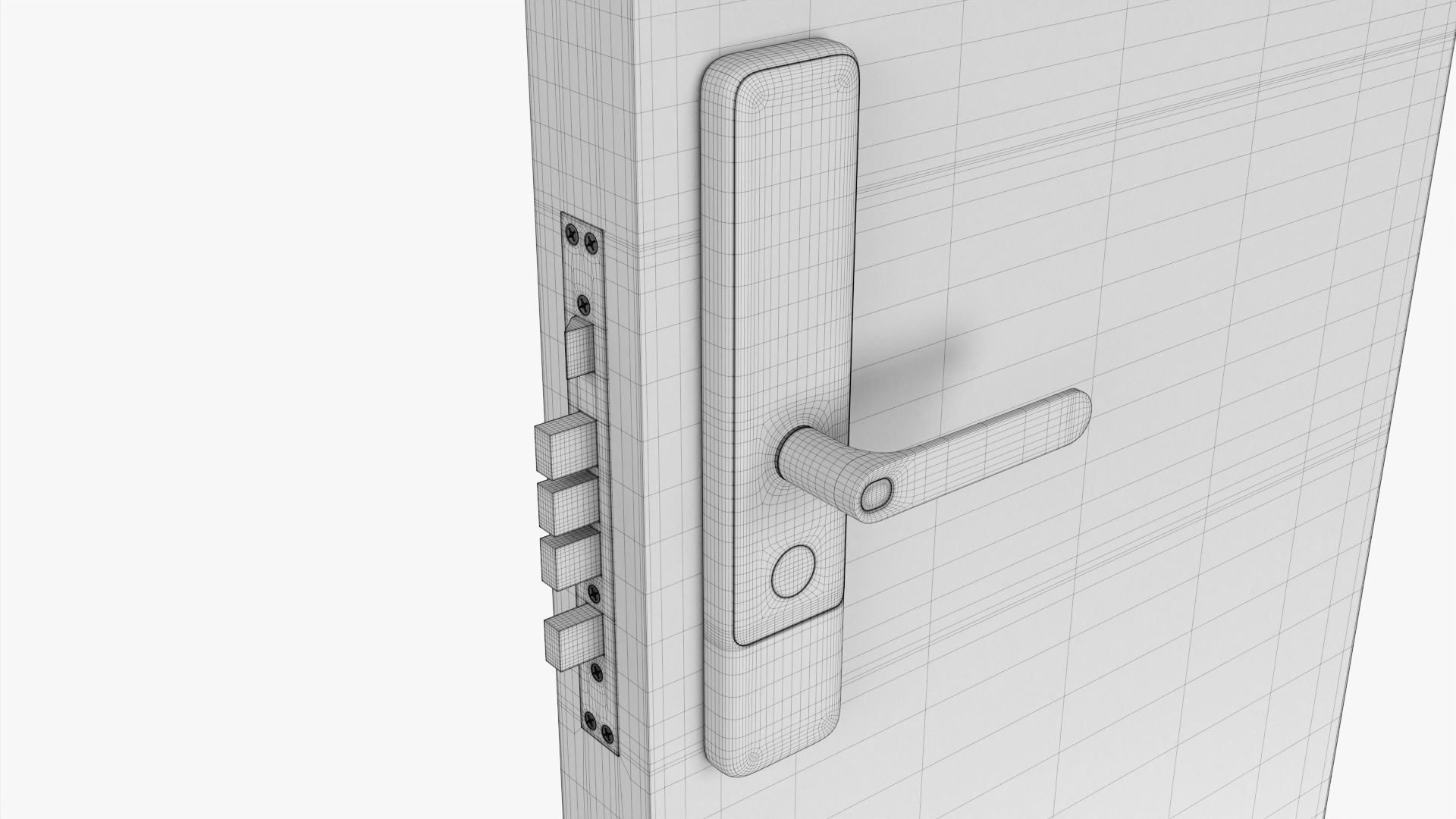 Xiaomi Aqara N200 Smart Door Lock Black 3D model_9