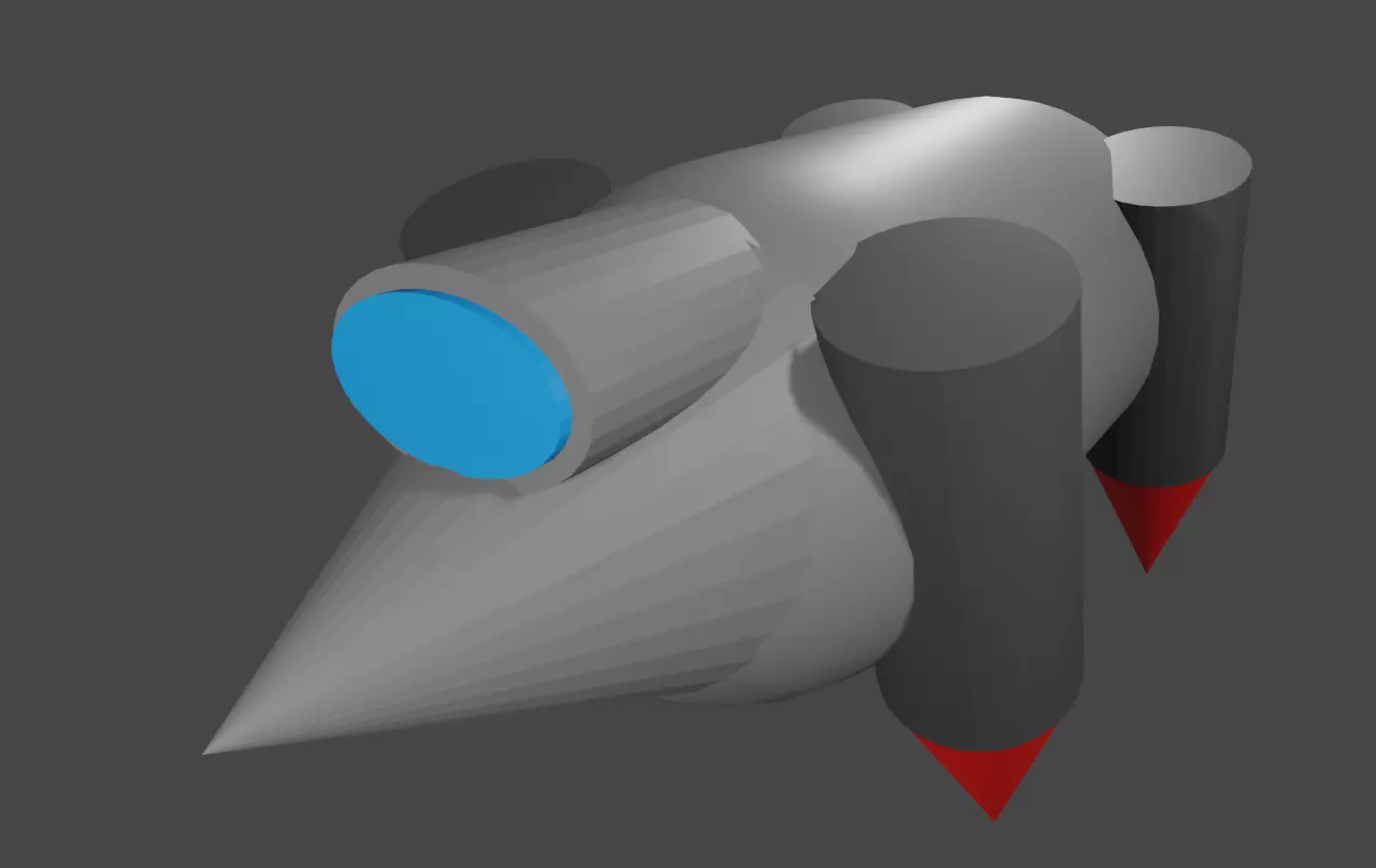 hover car 1 Free 3D model_0