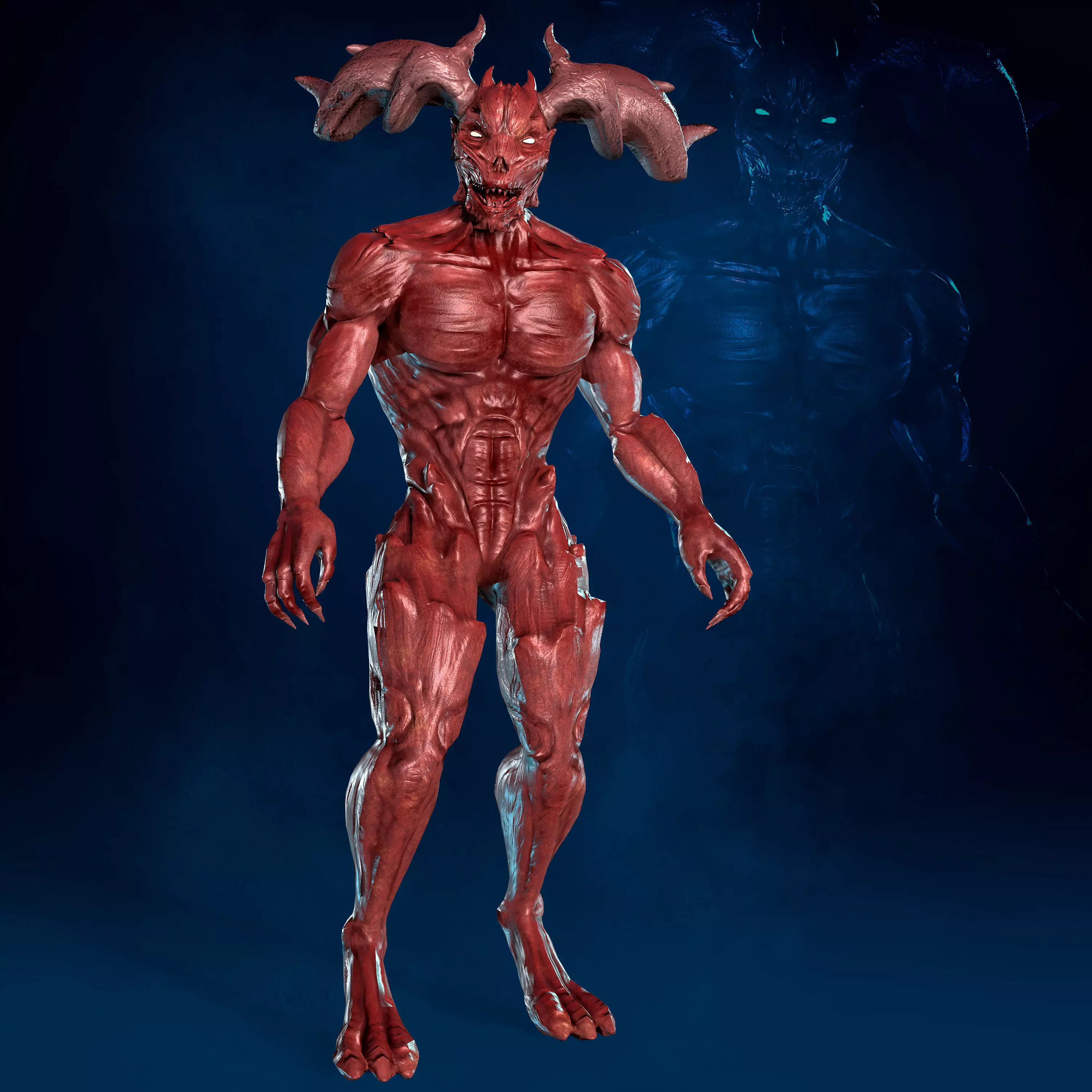 Demon dc comics action figure Low-poly 3D model_0