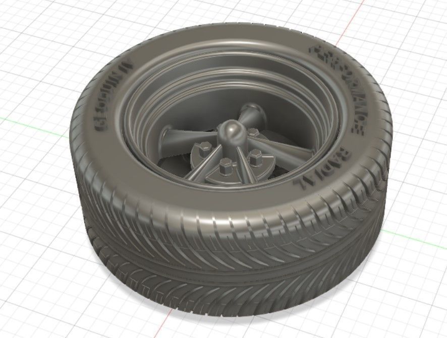 Torq Thrust II Wheels with Tires and Brakes for 3D Print 3D print model_16