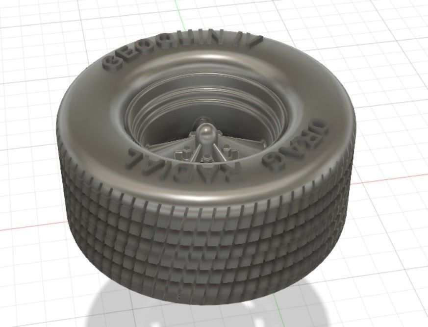 Torq Thrust II Wheels with Tires and Brakes for 3D Print 3D print model_6