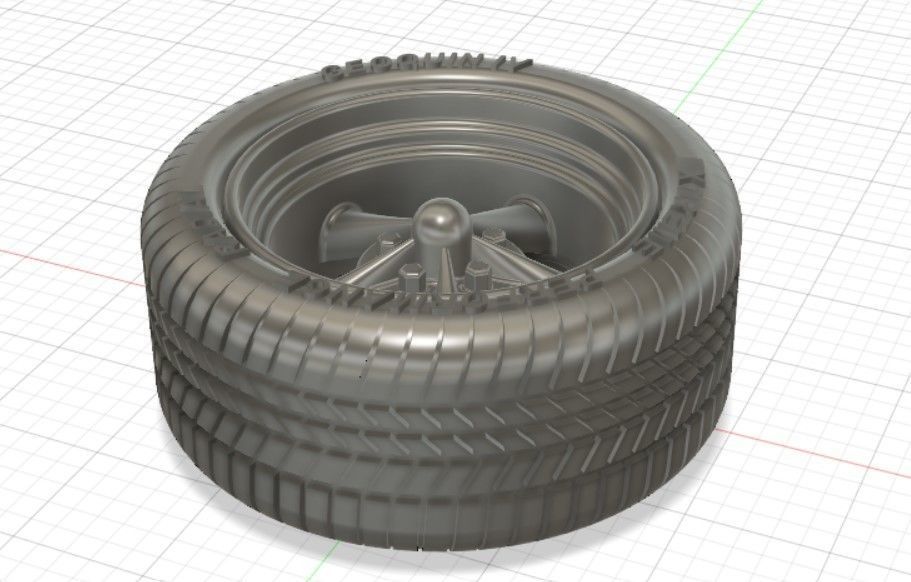 Torq Thrust II Wheels with Tires and Brakes for 3D Print 3D print model_18