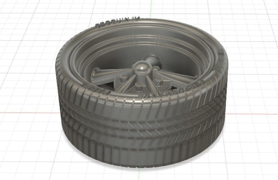 Torq Thrust II Wheels with Tires and Brakes for 3D Print 3D print model_27