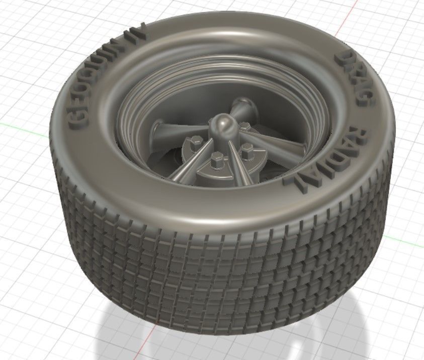 Torq Thrust II Wheels with Tires and Brakes for 3D Print 3D print model_13