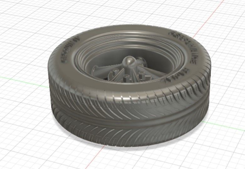 Torq Thrust II Wheels with Tires and Brakes for 3D Print 3D print model_9