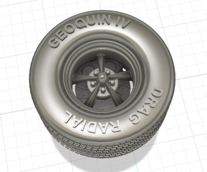 Torq Thrust II Wheels with Tires and Brakes for 3D Print 3D print model_4