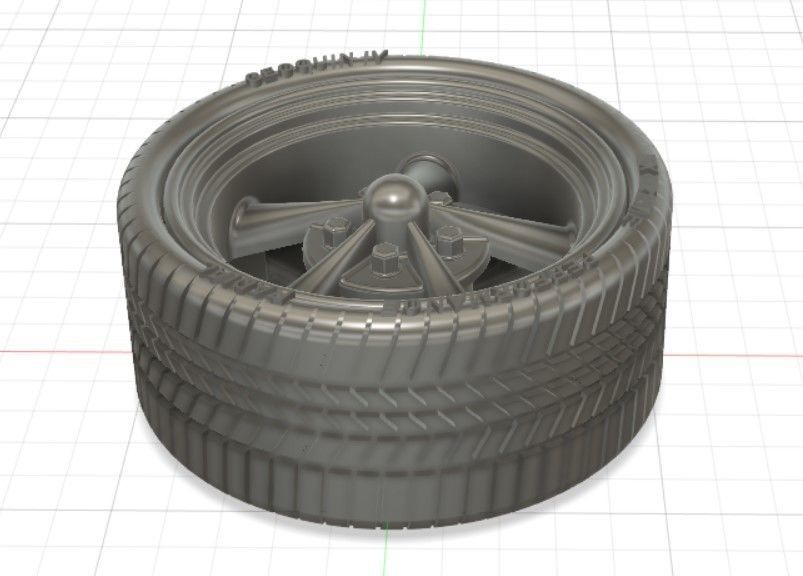 Torq Thrust II Wheels with Tires and Brakes for 3D Print 3D print model_22